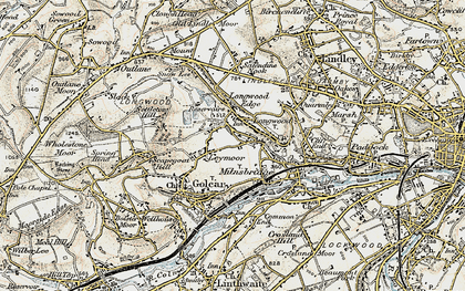 Old map of Golcar in 1903