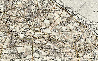 Old map of Golch in 1902-1903