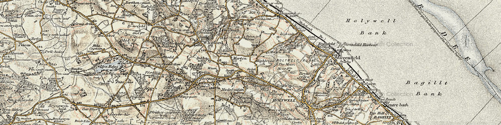 Old map of Golch in 1902-1903