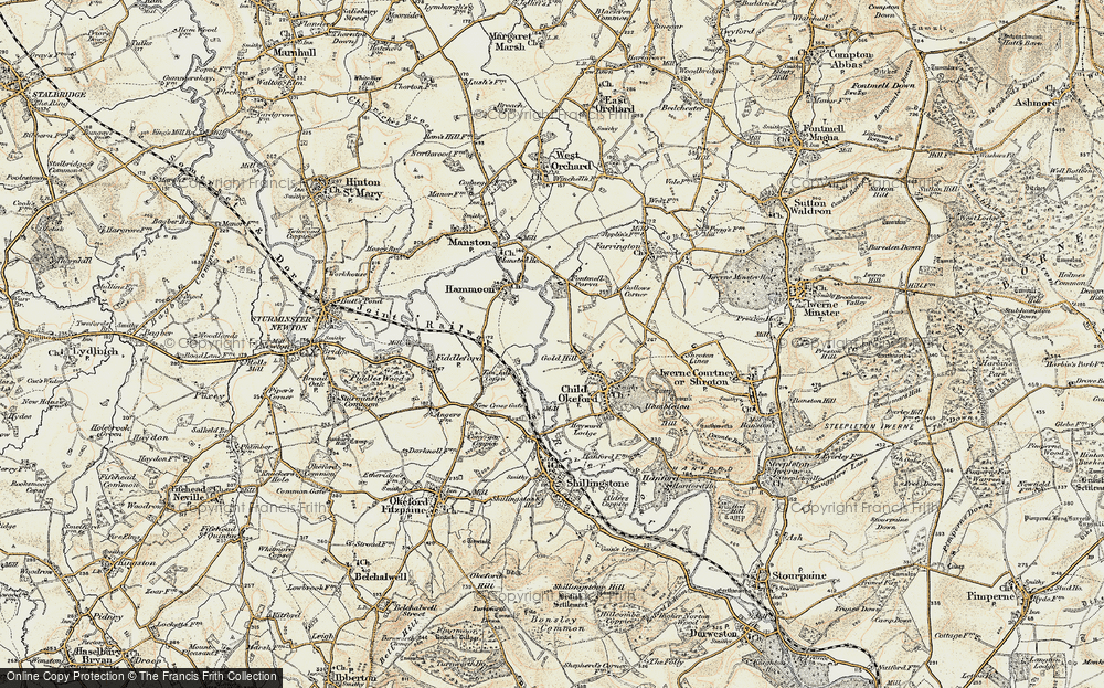 Old Map of Gold Hill, 1897-1909 in 1897-1909