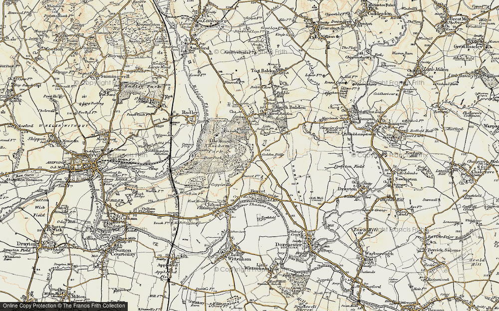 Old Map of Golden Balls, 1897-1899 in 1897-1899