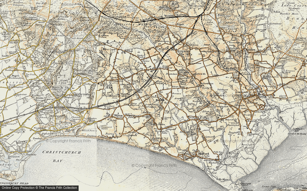 Old Map of Golden Hill, 1897-1909 in 1897-1909