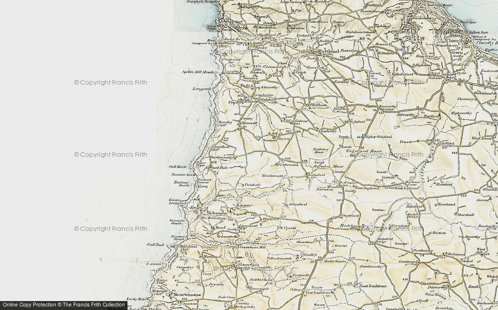 Old Map of Golden Park, 1900 in 1900