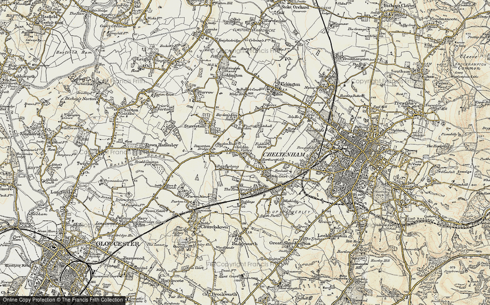 Old Map of Golden Valley, 1898-1900 in 1898-1900