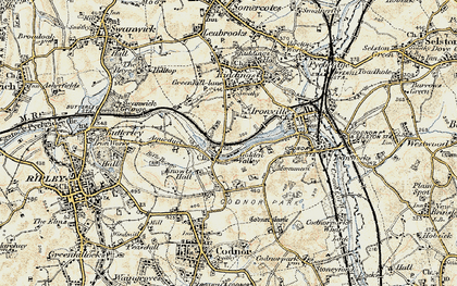 Old map of Golden Valley in 1902