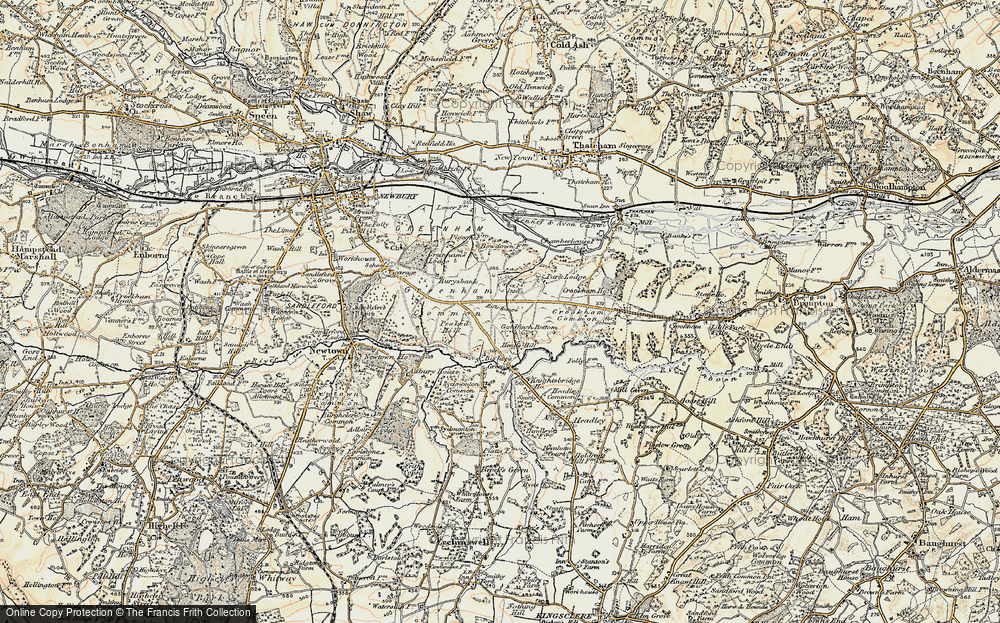 Old Map of Goldfinch Bottom, 1897-1900 in 1897-1900