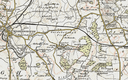 Old map of Goldsborough in 1903-1904