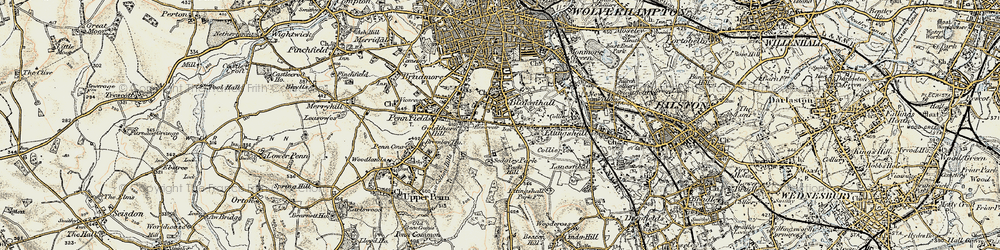 Old map of Goldthorn Park in 1902