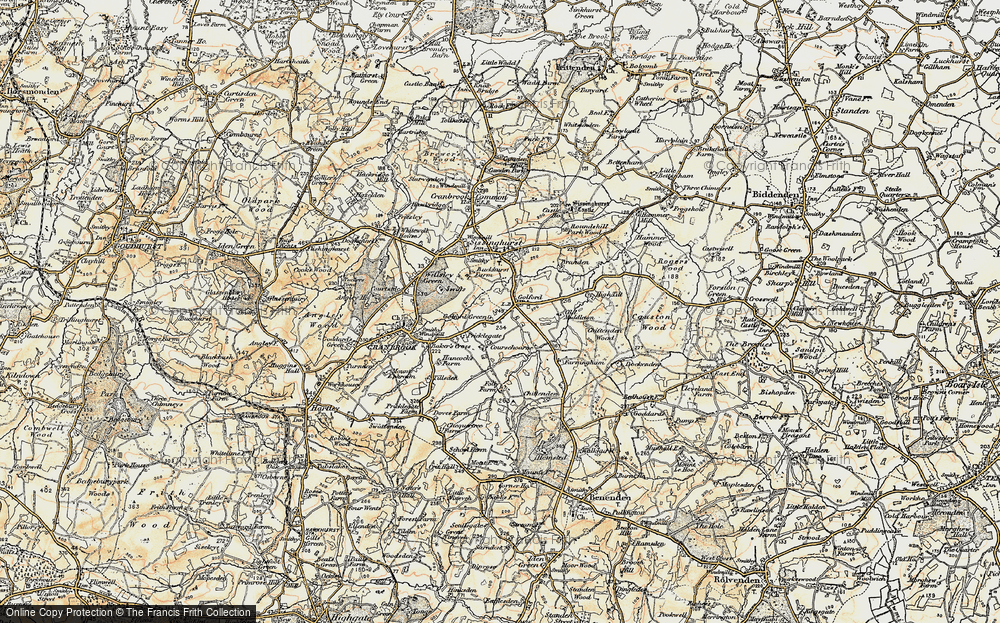Old Map of Golford, 1897-1898 in 1897-1898