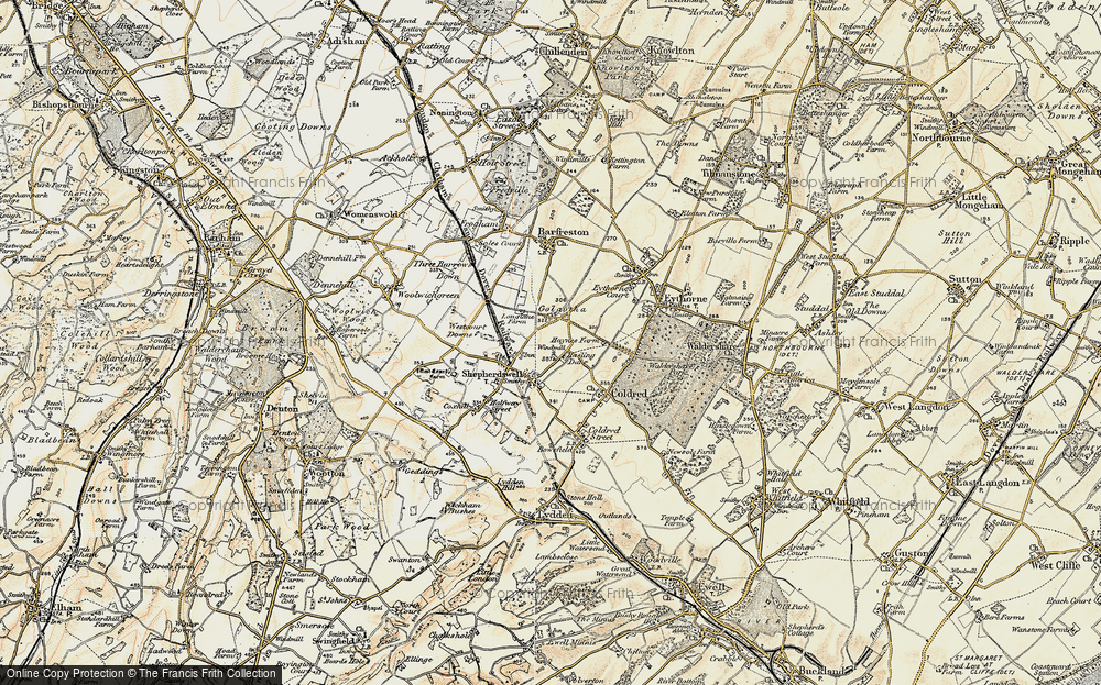 Old Map of Golgotha, 1898-1899 in 1898-1899