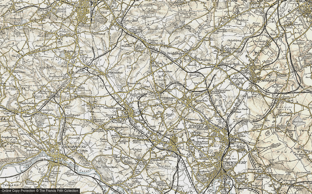 Old Map of Gomersal, 1903 in 1903