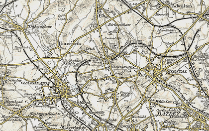 Old map of Gomersal in 1903
