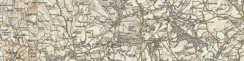 Old map of Gonamena in 1900