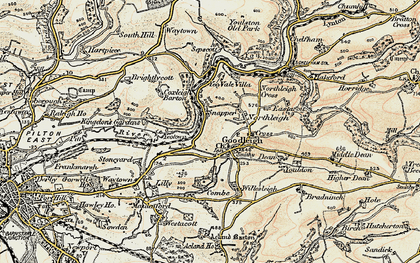 Old map of Goodleigh in 1900