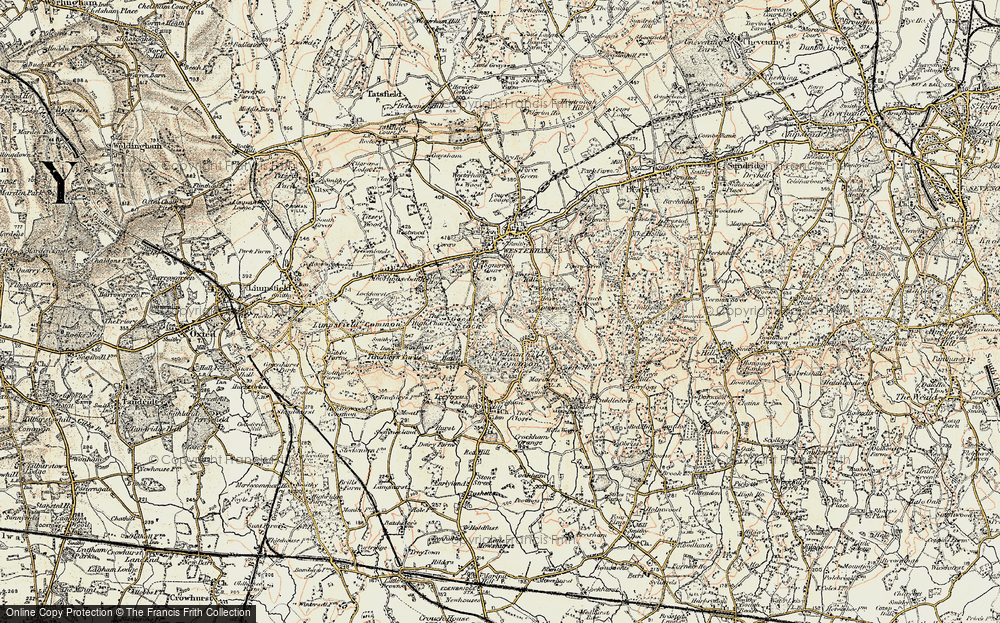Old Map of Goodley Stock, 1898-1902 in 1898-1902
