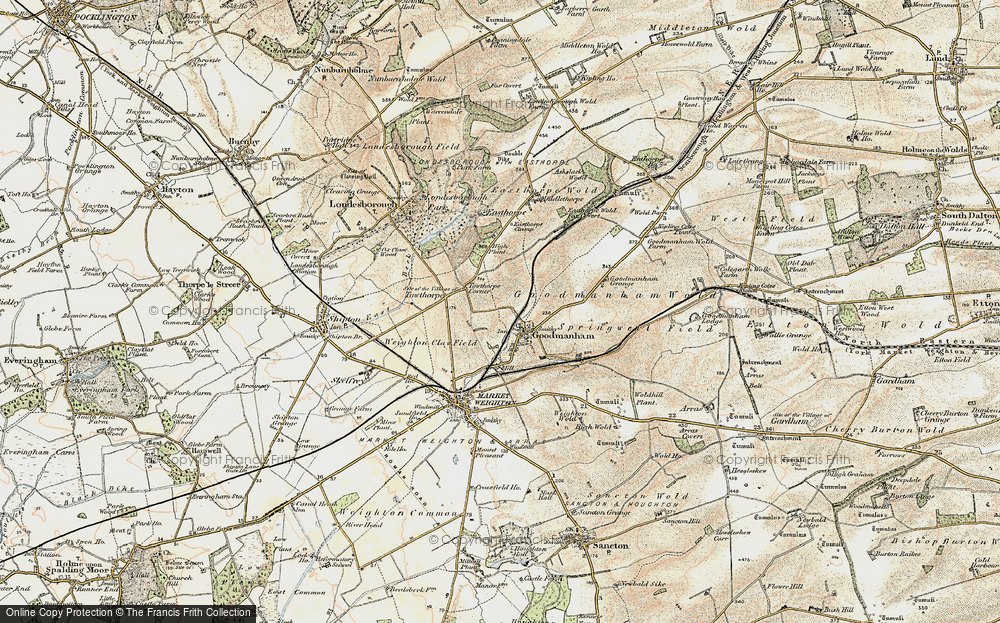 Old Map of Goodmanham, 1903 in 1903