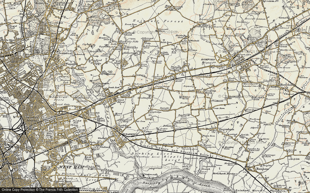 Old Map of Goodmayes, 1897-1898 in 1897-1898