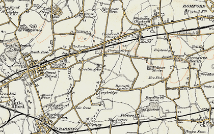 Old map of Goodmayes in 1897-1898