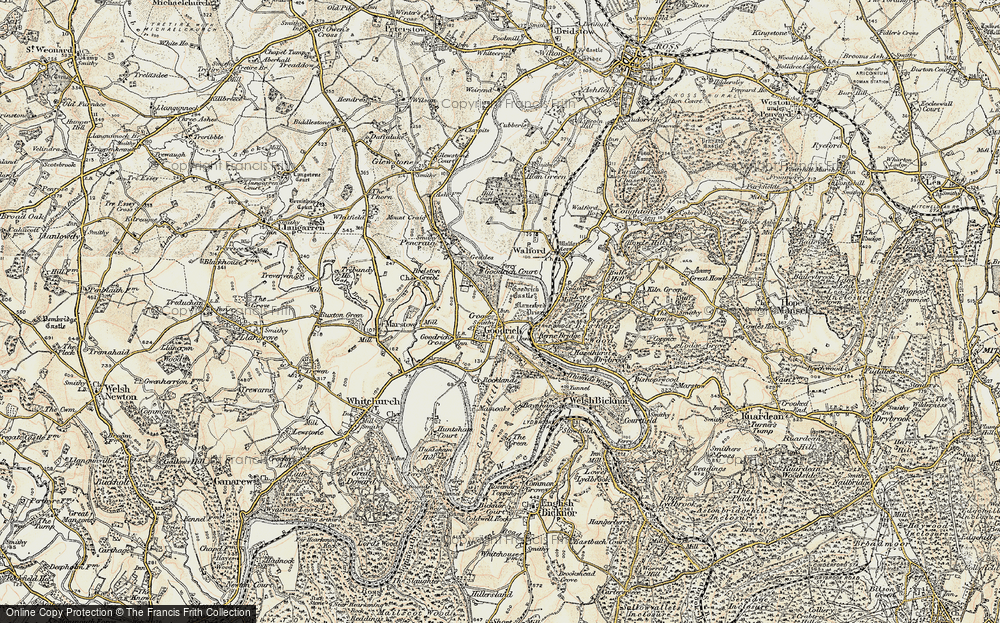 Old Map of Goodrich, 1899-1900 in 1899-1900