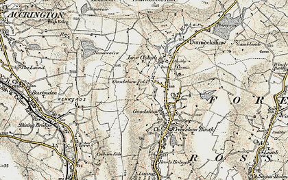 Old map of Goodshaw Fold in 1903