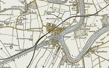 Old map of Goole in 1903