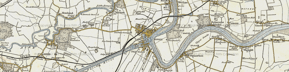Old map of Goole in 1903