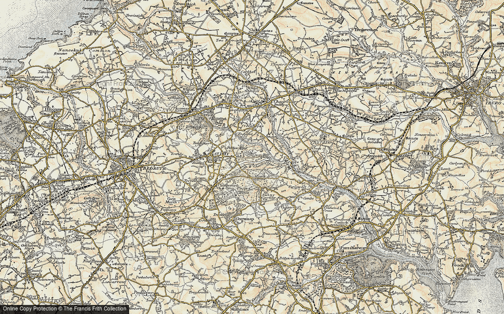 Old Map of Goon Gumpas, 1900 in 1900