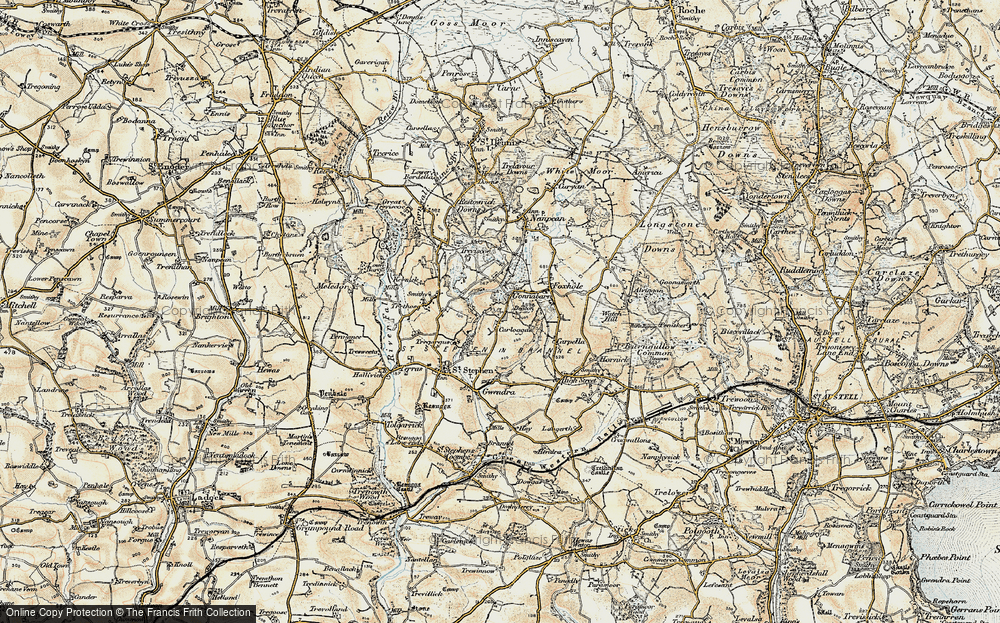 Old Map of Goonabarn, 1900 in 1900