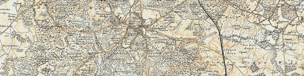 Old map of Goose Green in 1897-1909