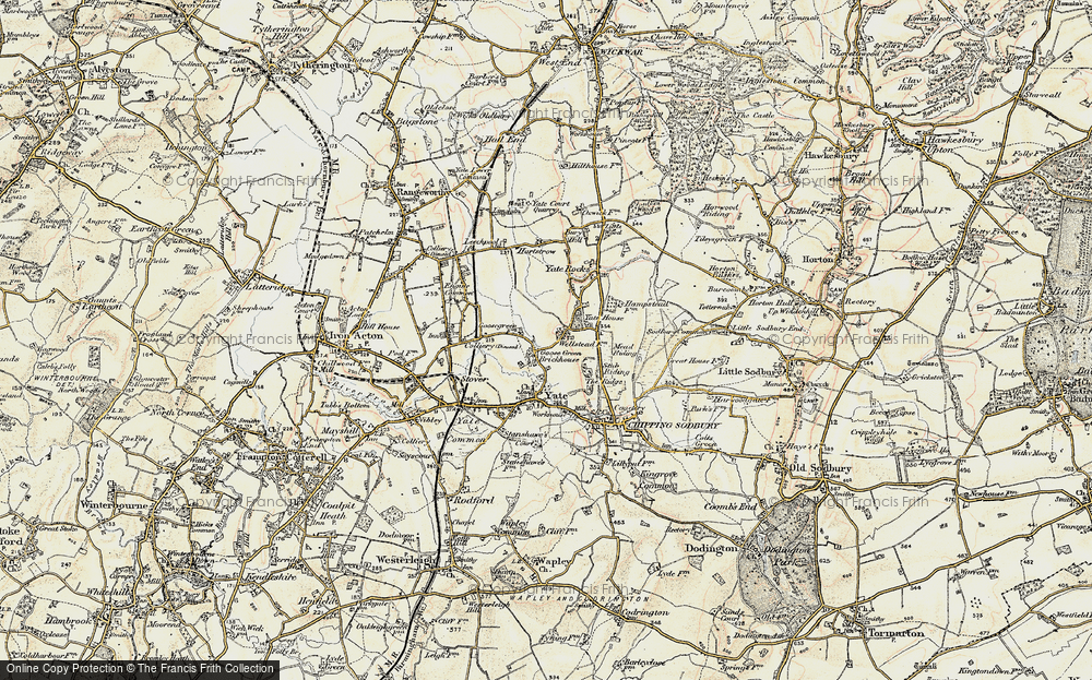 Old Map of Goose Green, 1898-1899 in 1898-1899