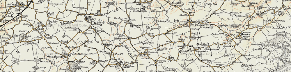 Old map of Goose Green in 1898-1899