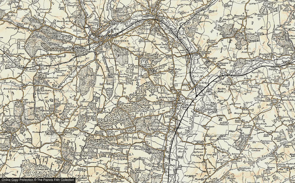 Old Map of Goose Green, 1898 in 1898