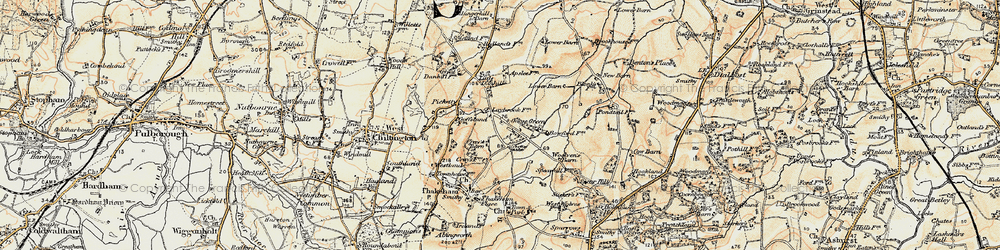 Old map of Goose Green in 1898