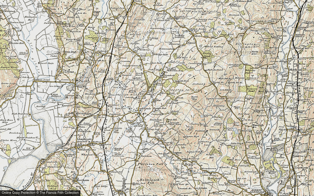 Old Map of Historic Map covering Whetstone in 1903-1904