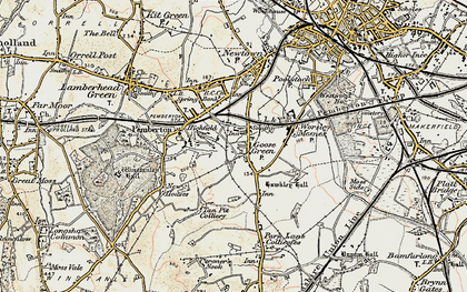 Old map of Goose Green in 1903