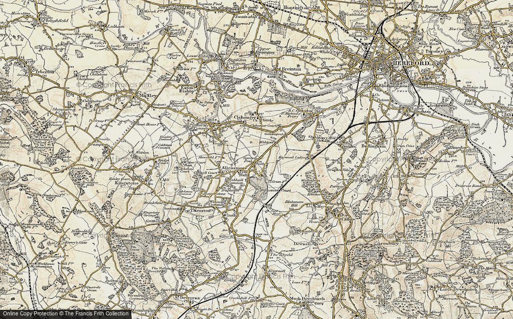 Old Map of Goose Pool, 1900-1901 in 1900-1901