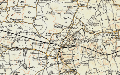 Old map of Gooseberry Green in 1898