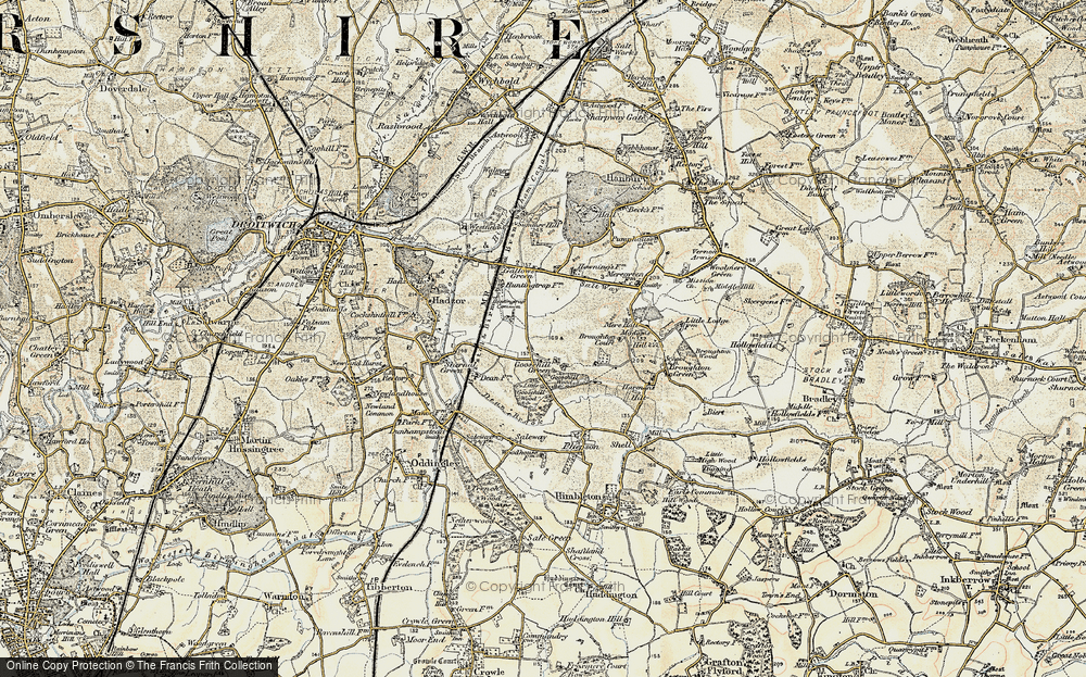 Old Map of Goosehill Green, 1899-1902 in 1899-1902
