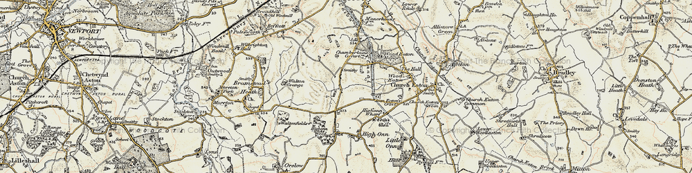 Old map of Goosemoor in 1902