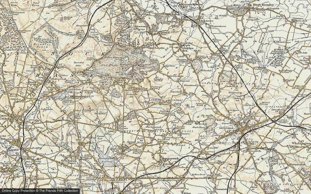 Old Map of Goosemoor Green, 1902 in 1902