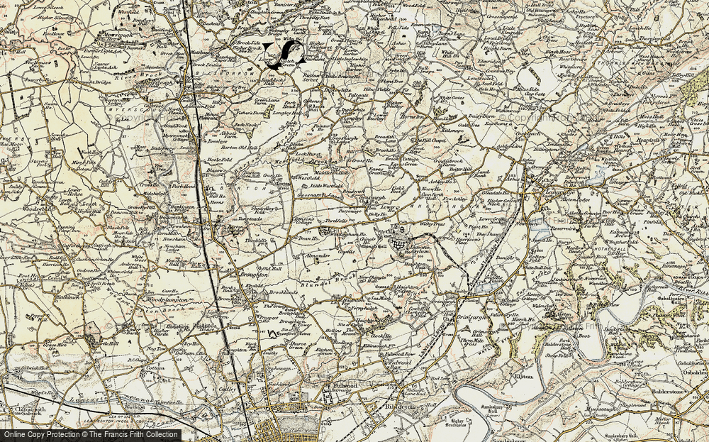 Old Map of Historic Map covering Westfield Brook in 1903-1904