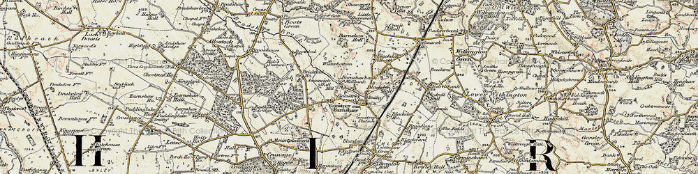 Old map of Goostrey in 1902-1903