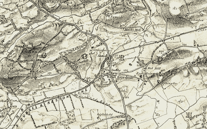 Old map of Gordon in 1901-1904