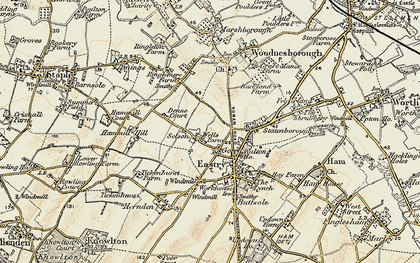 Old map of Gore in 1898-1899