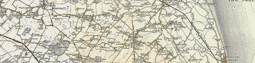 Old map of Gore in 1898-1899
