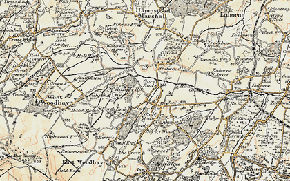 Old map of Gore End in 1897-1900