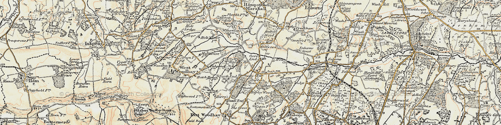 Old map of Gore End in 1897-1900