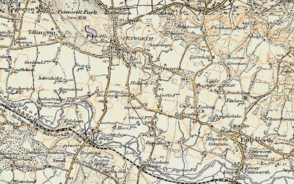 Old map of Gorehill in 1897-1900