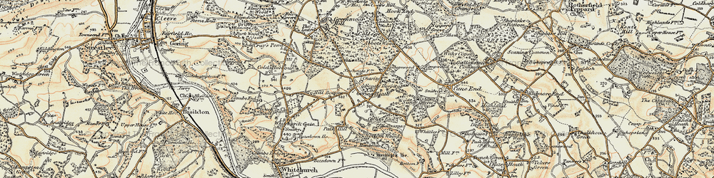 Old map of Goring Heath in 1897-1900