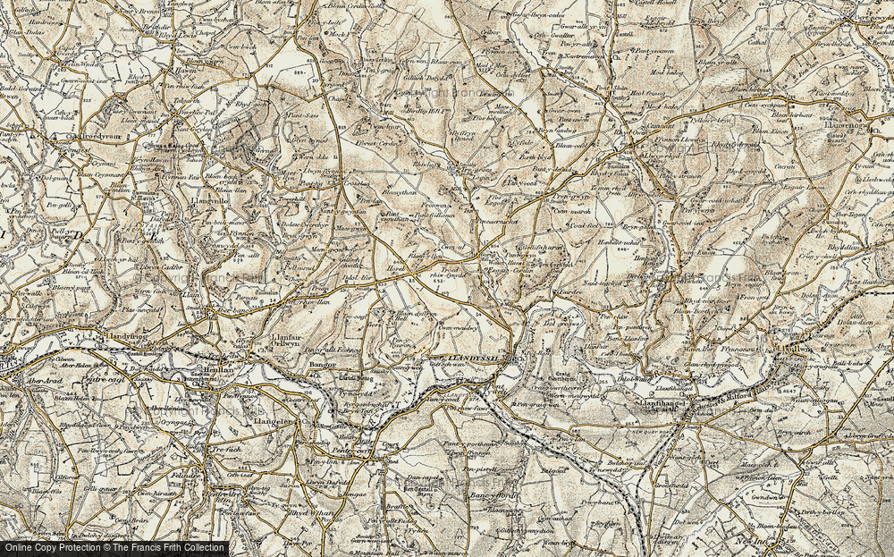 Old Map of Gorrig, 1901 in 1901